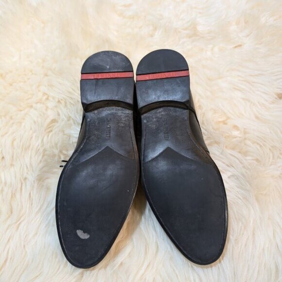 LLOYD Black Leather Derby Shoes Women Size 7 - Picture 8 of 10